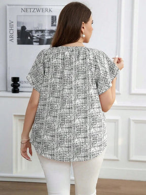 Blusa Carmen Flora Plus Size